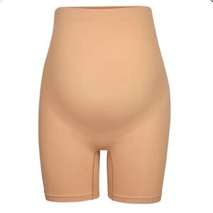 MATERNITY SCULPTING SHORT MID THIGH | OCHRE